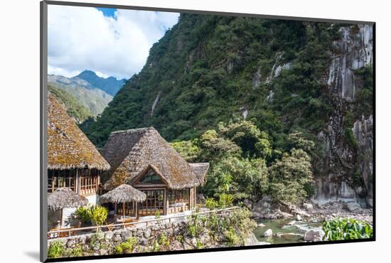 Aguas Calientes, the Town and Railway Station at the Foot of the Sacred Machu Picchu Mountain, Peru-xura-Mounted Photographic Print