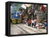 Aguas Calientes, Tourist Town Below Inca Ruins, Built Round Railway, Machu Picchu, Peru-Tony Waltham-Framed Stretched Canvas