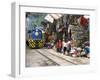 Aguas Calientes, Tourist Town Below Inca Ruins, Built Round Railway, Machu Picchu, Peru-Tony Waltham-Framed Photographic Print