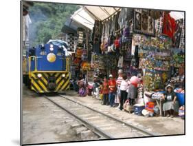 Aguas Calientes, Tourist Town Below Inca Ruins, Built Round Railway, Machu Picchu, Peru-Tony Waltham-Mounted Photographic Print