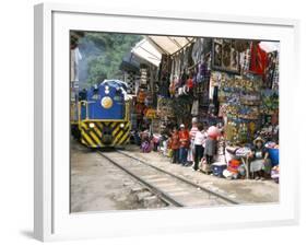 Aguas Calientes, Tourist Town Below Inca Ruins, Built Round Railway, Machu Picchu, Peru-Tony Waltham-Framed Photographic Print