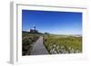 Agulhas lighthouse at southernmost tip of Africa, Agulhas Nat'l Park, Western Cape, South Africa-Christian Kober-Framed Photographic Print