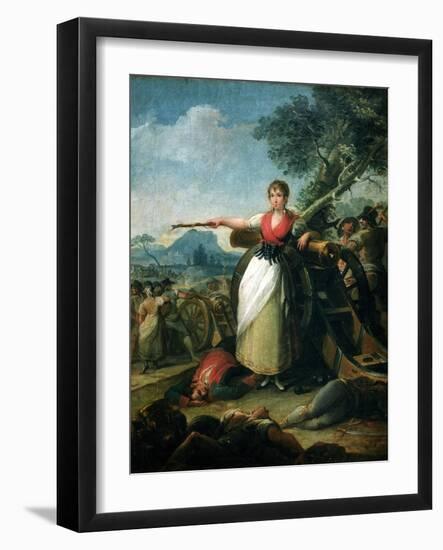 Agustina De Aragón-Juan Gálvez-Framed Giclee Print