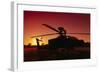 AH-64 Apache combat helicopter-null-Framed Art Print