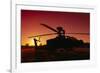 AH-64 Apache combat helicopter-null-Framed Art Print