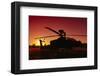 AH-64 Apache combat helicopter-null-Framed Art Print