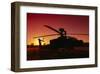 AH-64 Apache combat helicopter-null-Framed Art Print