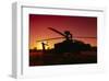 AH-64 Apache combat helicopter-null-Framed Art Print