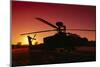 AH-64 Apache combat helicopter-null-Mounted Art Print