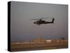 AH-64 Apache Helicopter Flies by the Control Tower on Camp Speicher-Stocktrek Images-Stretched Canvas