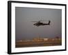 AH-64 Apache Helicopter Flies by the Control Tower on Camp Speicher-Stocktrek Images-Framed Photographic Print