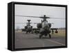 AH-64 Apache Helicopter On the Runway-Stocktrek Images-Framed Stretched Canvas