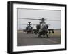 AH-64 Apache Helicopter On the Runway-Stocktrek Images-Framed Photographic Print