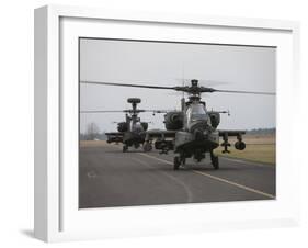 AH-64 Apache Helicopter On the Runway-Stocktrek Images-Framed Photographic Print