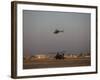 AH-64 Apache Helicopter Waits for an OH-58 Kiowa to Clear His Flight Space-Stocktrek Images-Framed Photographic Print