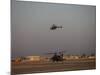 AH-64 Apache Helicopter Waits for an OH-58 Kiowa to Clear His Flight Space-Stocktrek Images-Mounted Photographic Print