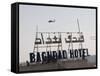 AH-64 Apache in Flight over the Baghdad Hotel in Central Baghdad, Iraq-Stocktrek Images-Framed Stretched Canvas