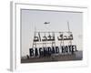 AH-64 Apache in Flight over the Baghdad Hotel in Central Baghdad, Iraq-Stocktrek Images-Framed Photographic Print