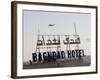 AH-64 Apache in Flight over the Baghdad Hotel in Central Baghdad, Iraq-Stocktrek Images-Framed Photographic Print