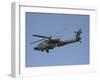AH-64 Apache in Flight over the Baghdad Hotel in Central Baghdad, Iraq-Stocktrek Images-Framed Photographic Print
