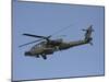AH-64 Apache in Flight over the Baghdad Hotel in Central Baghdad, Iraq-Stocktrek Images-Mounted Photographic Print