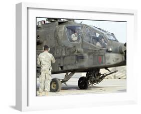 AH-64 Apache Preparing to Leave its Pad for a Mission-Stocktrek Images-Framed Photographic Print