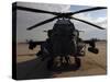 AH-64 Helicopter Sits on the Flight Line at Camp Speicher-Stocktrek Images-Stretched Canvas