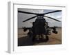 AH-64 Helicopter Sits on the Flight Line at Camp Speicher-Stocktrek Images-Framed Photographic Print