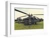 AH-64A Apache Helicopter-null-Framed Art Print