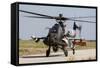 Ah-64D Apache Longbow of the Royal Netherlands Air Force-null-Framed Stretched Canvas