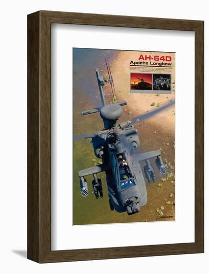 AH-64D Apache Longbow-null-Framed Art Print