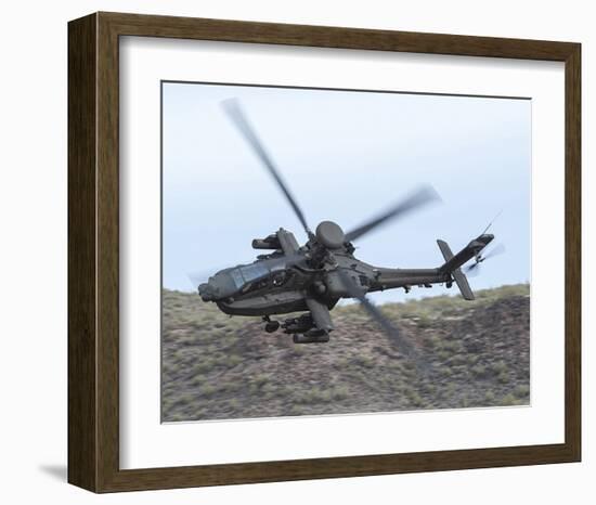 AH-64E Apache helicopter-null-Framed Art Print