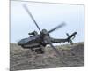 AH-64E Apache helicopter-null-Mounted Art Print