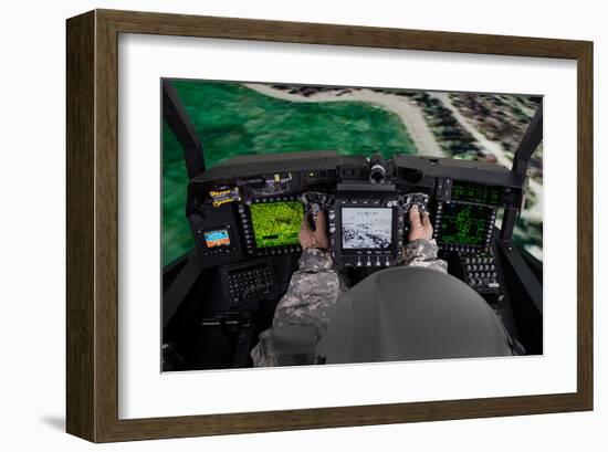 AH-64E flight simulator-null-Framed Art Print