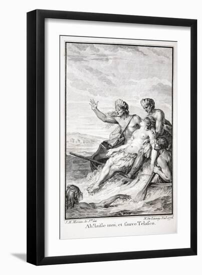 Ah! Leave Me, and Save Telasco!, Illustration from 'The Incas, or the Destruction of the Empire…-Jean Michel the Younger Moreau-Framed Giclee Print