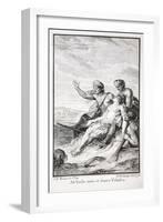 Ah! Leave Me, and Save Telasco!, Illustration from 'The Incas, or the Destruction of the Empire…-Jean Michel the Younger Moreau-Framed Giclee Print