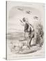 Ah! Sapristi.... Je Crois Que Ce Sont Des Oiseaux De Proie.... Ils Mangeaient Du Raisin!-Honore Daumier-Stretched Canvas