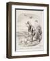 Ah! Sapristi.... Je Crois Que Ce Sont Des Oiseaux De Proie.... Ils Mangeaient Du Raisin!-Honore Daumier-Framed Giclee Print