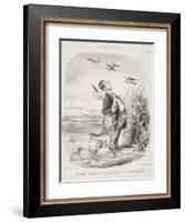 Ah! Sapristi.... Je Crois Que Ce Sont Des Oiseaux De Proie.... Ils Mangeaient Du Raisin!-Honore Daumier-Framed Giclee Print