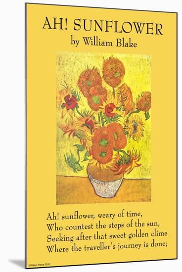 Ah! Sunflower-William Blake-Mounted Art Print