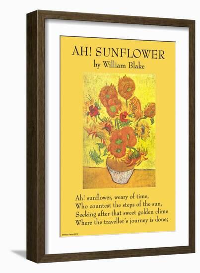 Ah! Sunflower-William Blake-Framed Art Print