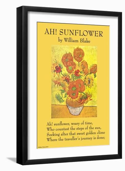 Ah! Sunflower-William Blake-Framed Art Print