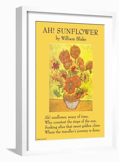 Ah! Sunflower-William Blake-Framed Art Print