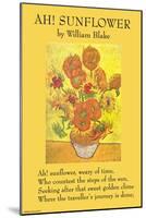 Ah! Sunflower-William Blake-Mounted Art Print