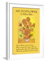 Ah! Sunflower-William Blake-Framed Art Print