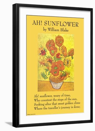 Ah! Sunflower-William Blake-Framed Art Print