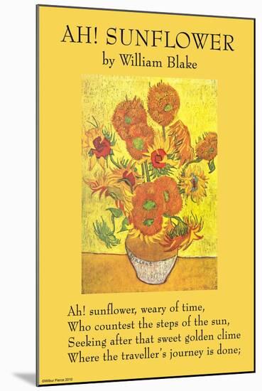 Ah! Sunflower-William Blake-Mounted Art Print
