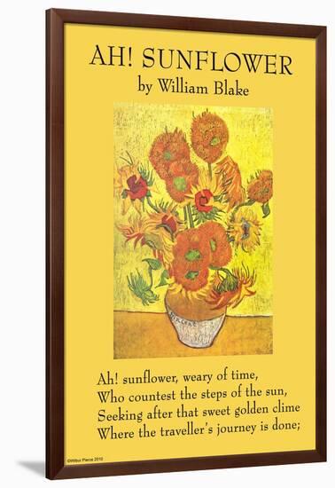 Ah! Sunflower-William Blake-Framed Art Print