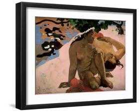 Aha Oe Feii? (Are You Jealous?), 1892-Paul Gauguin-Framed Giclee Print