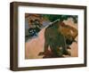 Aha oe feii? - What,you are jealous? Canvas,66 x 89 cm Inv.3269.-Paul Gauguin-Framed Giclee Print